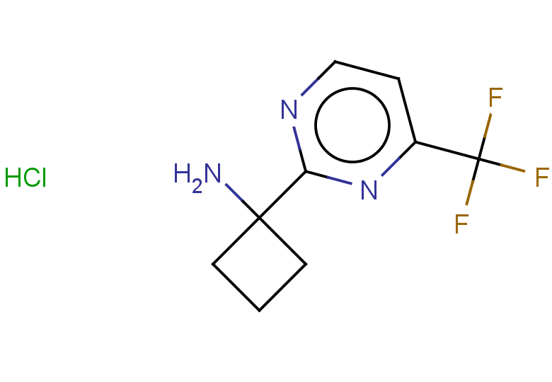 1-[4-(trifluoromethyl)pyrimidin-2-yl]cyclobutan-1-amine hydrochloride