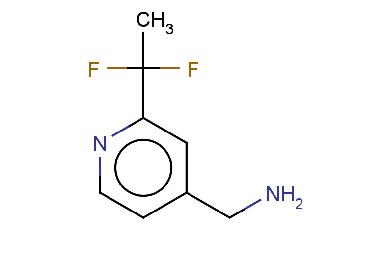 1-[2-(1,1-difluoroethyl)pyridin-4-yl]methanamine