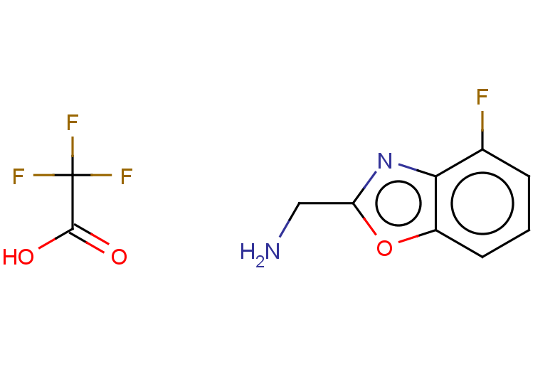 (4-fluoro-1,3-benzoxazol-2-yl)methanamine, trifluoroacetic acid
