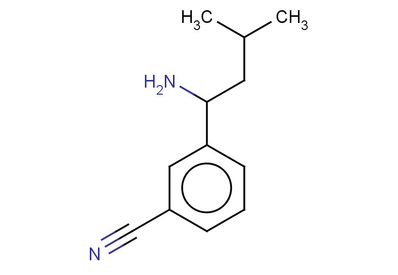 3-(1-amino-3-methylbutyl)benzonitrile