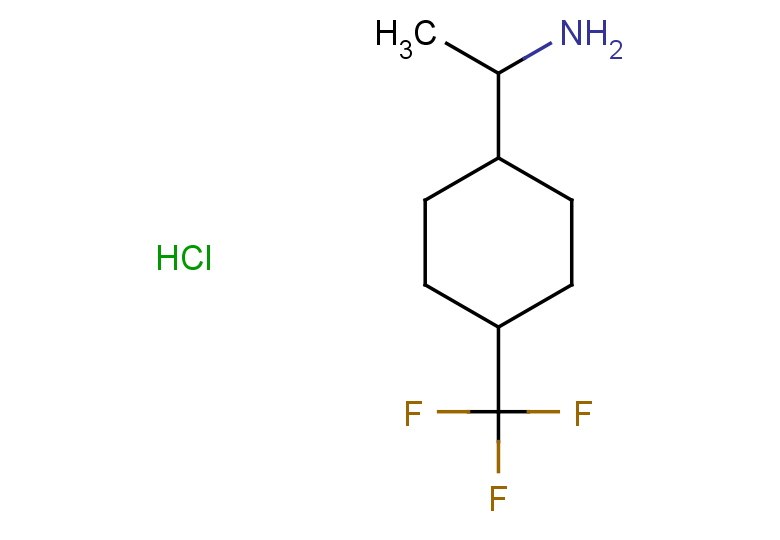 1-[4-(trifluoromethyl)cyclohexyl]ethan-1-amine hydrochloride, Mixture of diastereomers