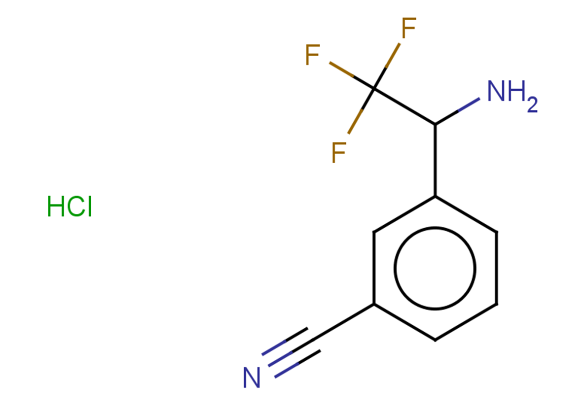 3-(1-amino-2,2,2-trifluoroethyl)benzonitrile hydrochloride