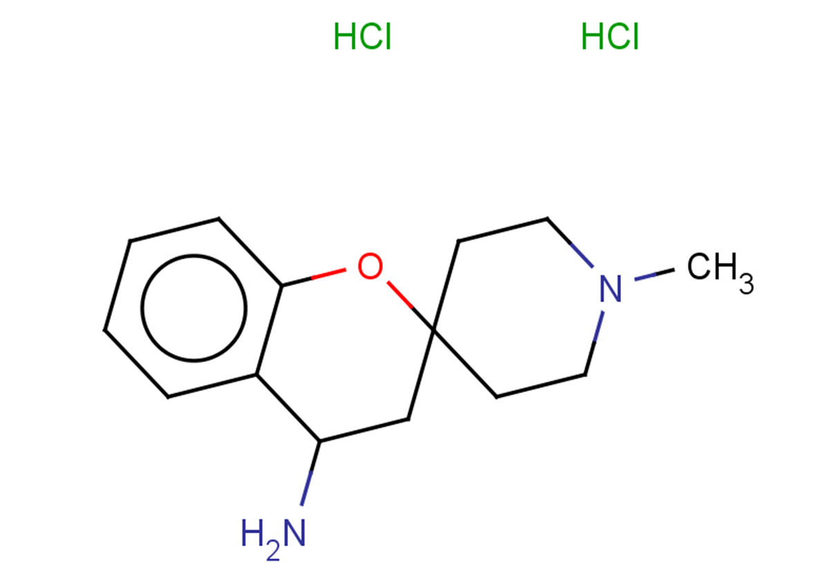 1'-methyl-3,4-dihydrospiro[1-benzopyran-2,4'-piperidin]-4-amine dihydrochloride
