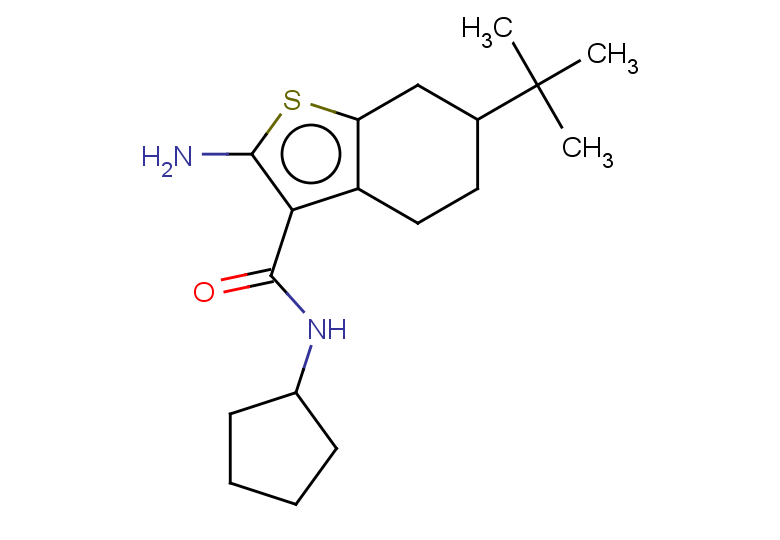 2-amino-6-tert-butyl-N-cyclopentyl-4,5,6,7-tetrahydro-1-benzothiophene-3-carboxamide