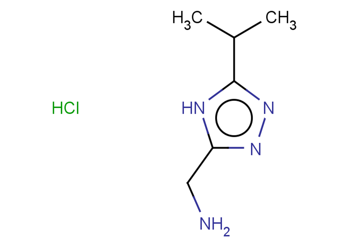 [5-(propan-2-yl)-4H-1,2,4-triazol-3-yl]methanamine hydrochloride