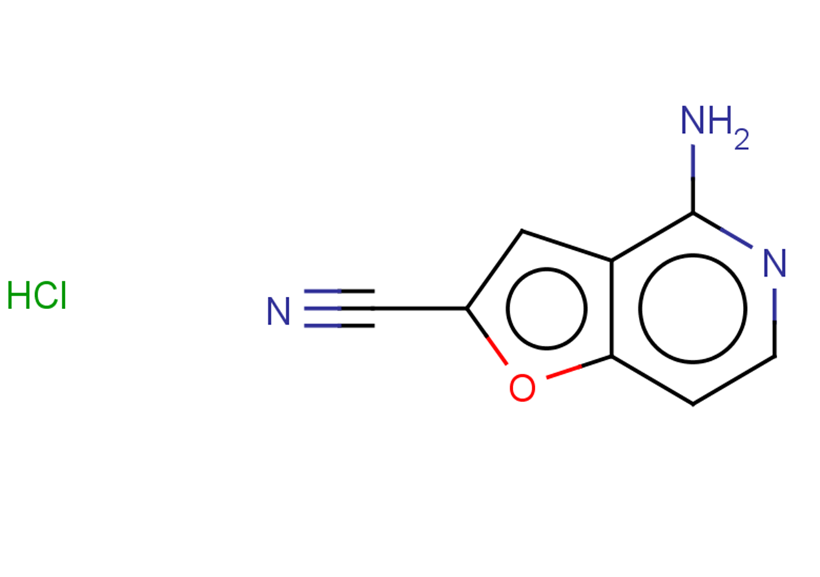 4-aminofuro[3,2-c]pyridine-2-carbonitrile hydrochloride