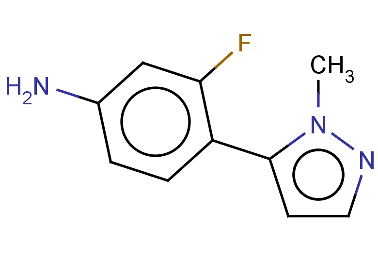 3-fluoro-4-(1-methyl-1H-pyrazol-5-yl)aniline
