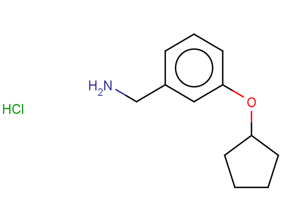 1-[3-(cyclopentyloxy)phenyl]methanamine hydrochloride