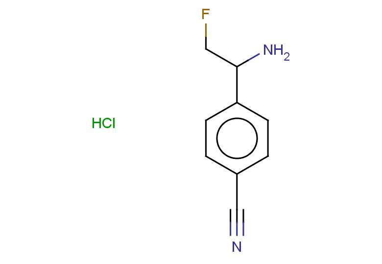4-(1-amino-2-fluoroethyl)benzonitrile hydrochloride