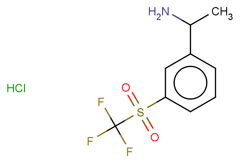 1-(3-trifluoromethanesulfonylphenyl)ethan-1-amine hydrochloride
