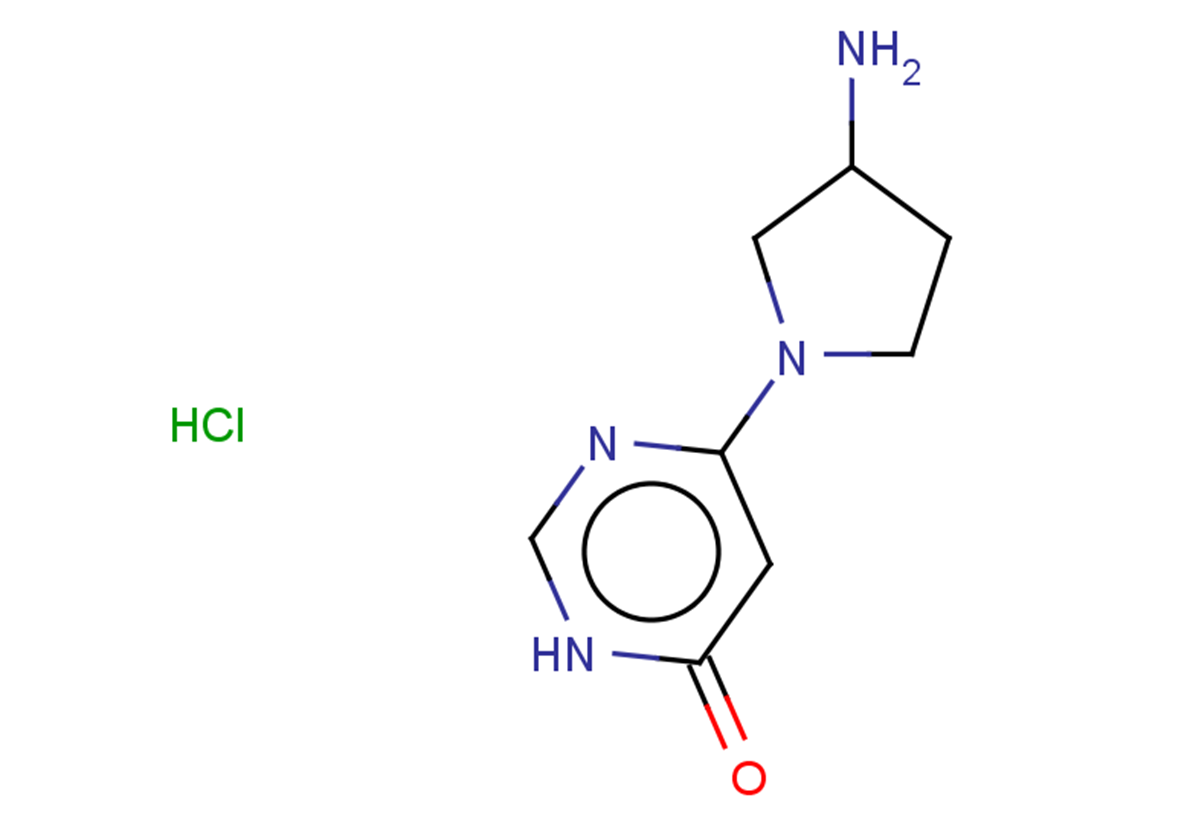 6-(3-aminopyrrolidin-1-yl)-3,4-dihydropyrimidin-4-one hydrochloride