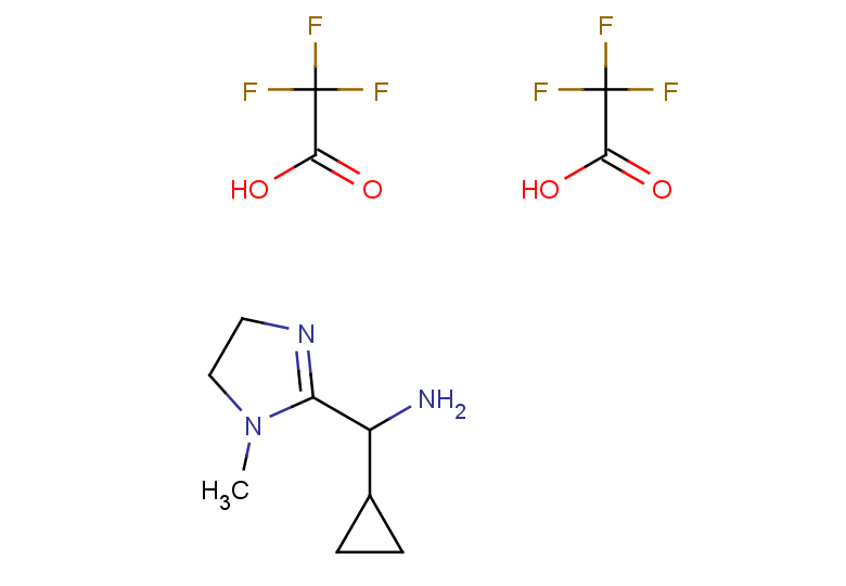 cyclopropyl(1-methyl-4,5-dihydro-1H-imidazol-2-yl)methanamine, bis(trifluoroacetic acid)