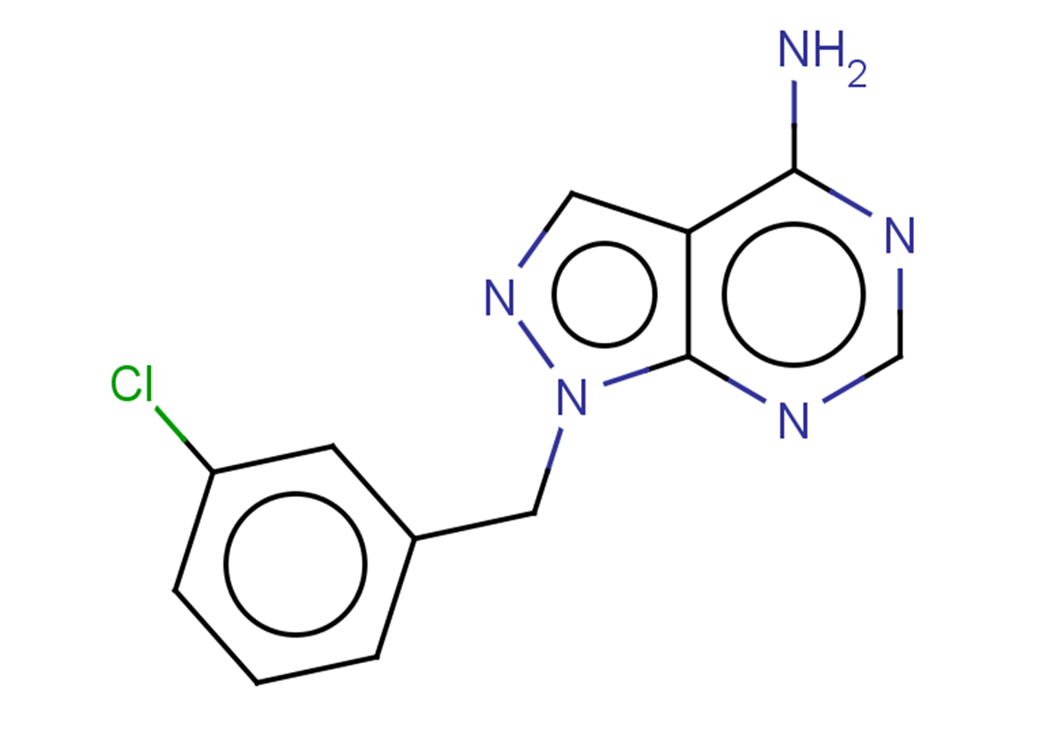 1-[(3-chlorophenyl)methyl]-1H-pyrazolo[3,4-d]pyrimidin-4-amine