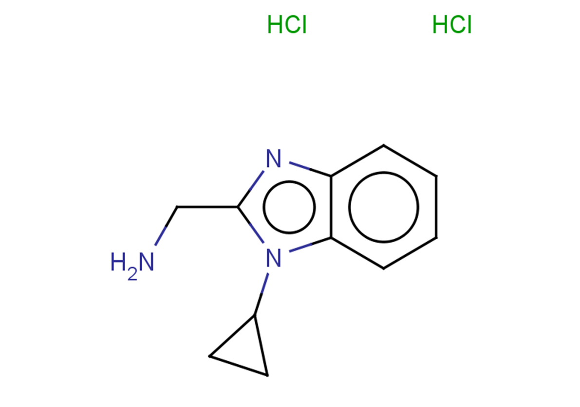 1-(1-cyclopropyl-1H-1,3-benzodiazol-2-yl)methanamine dihydrochloride