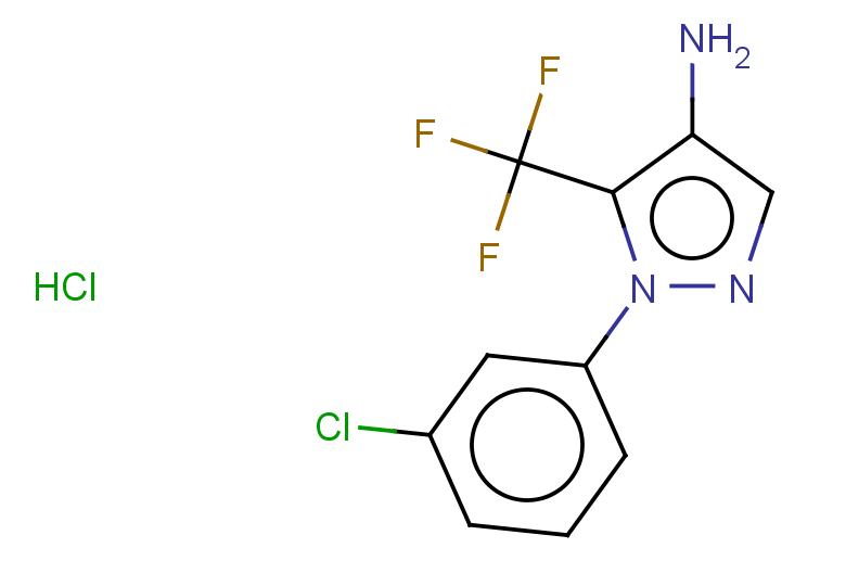 1-(3-chlorophenyl)-5-(trifluoromethyl)-1H-pyrazol-4-amine hydrochloride