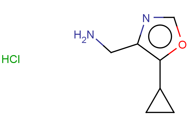 (5-cyclopropyl-1,3-oxazol-4-yl)methanamine hydrochloride