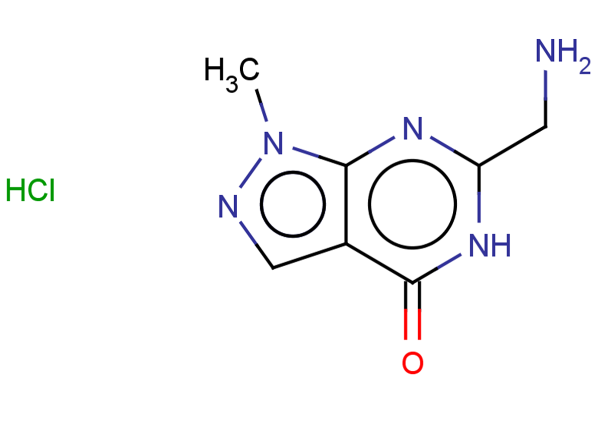 6-(aminomethyl)-1-methyl-1H,4H,5H-pyrazolo[3,4-d]pyrimidin-4-one hydrochloride