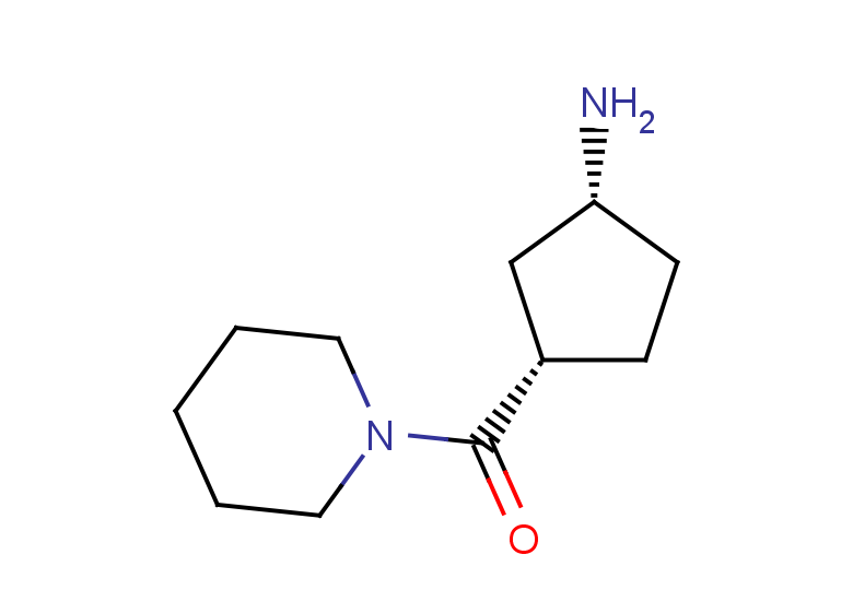 rac-(1R,3S)-3-(piperidine-1-carbonyl)cyclopentan-1-amine, cis