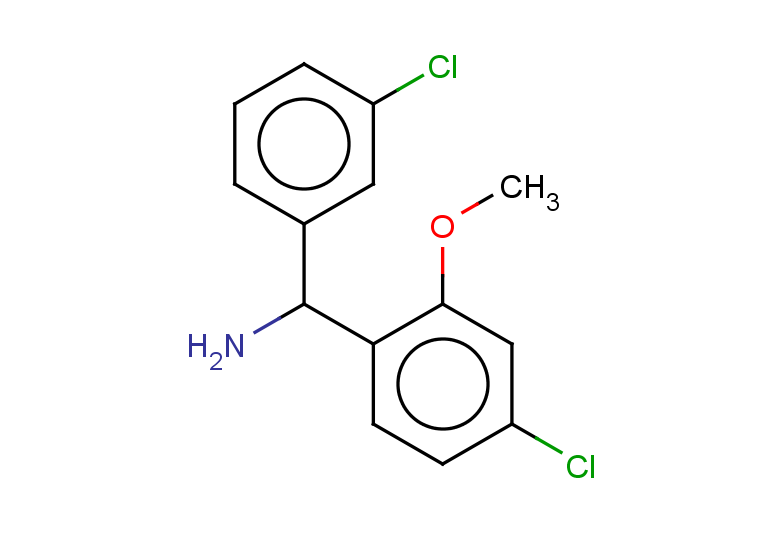 (4-chloro-2-methoxyphenyl)(3-chlorophenyl)methanamine