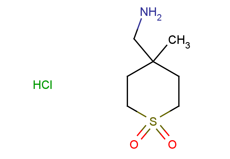 4-(aminomethyl)-4-methyl-1lambda6-thiane-1,1-dione hydrochloride