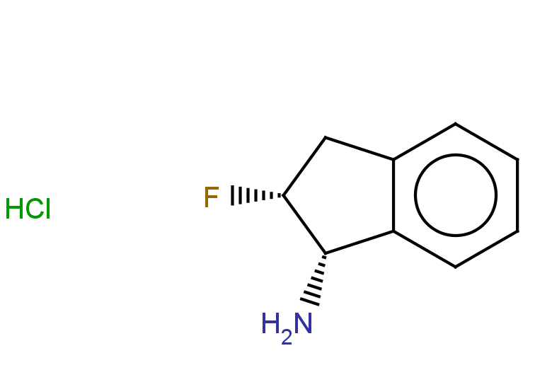 rac-(1R,2S)-2-fluoro-2,3-dihydro-1H-inden-1-amine hydrochloride, cis