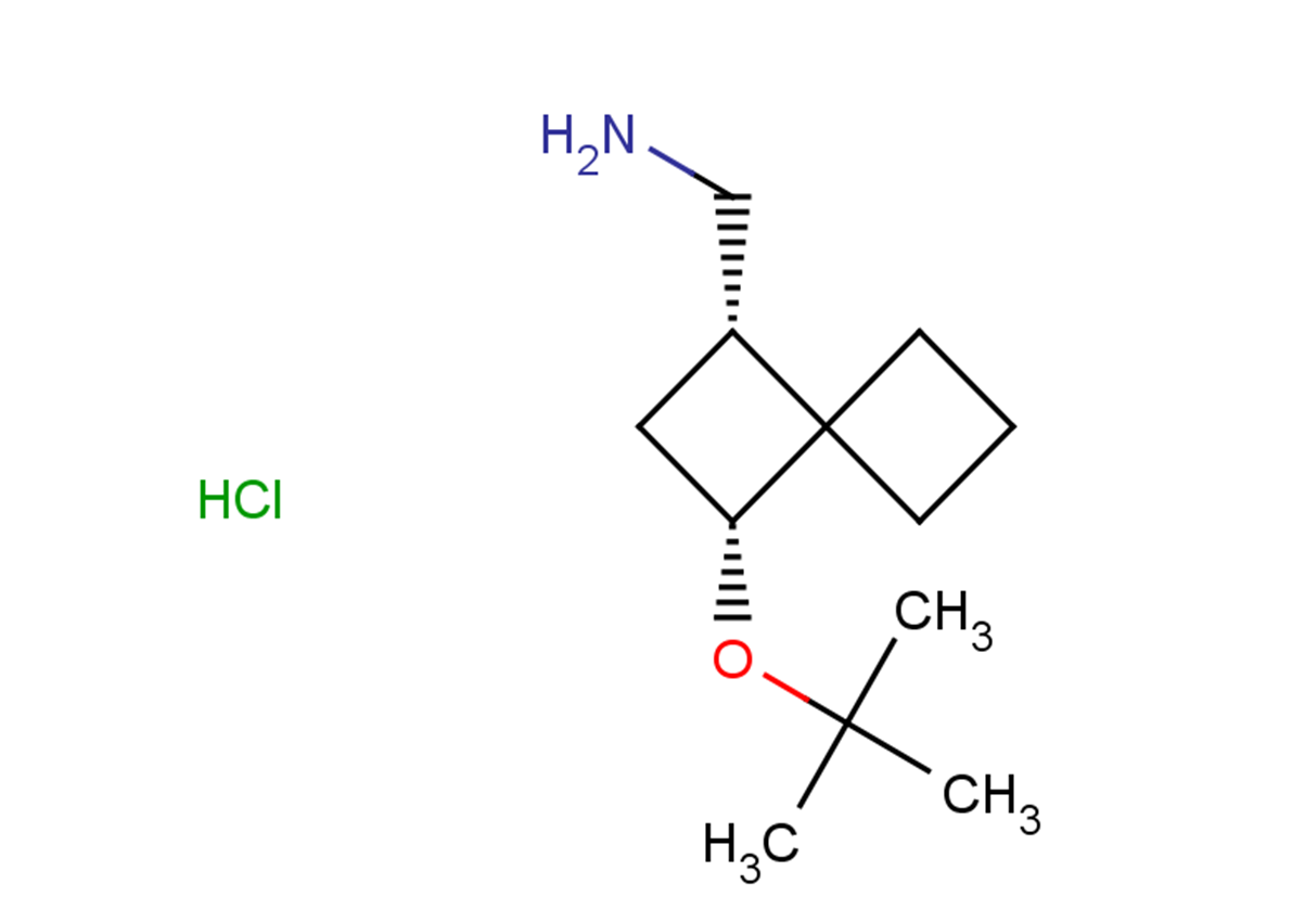 rac-[(1S,3R)-3-(tert-butoxy)spiro[3.3]heptan-1-yl]methanamine hydrochloride, cis