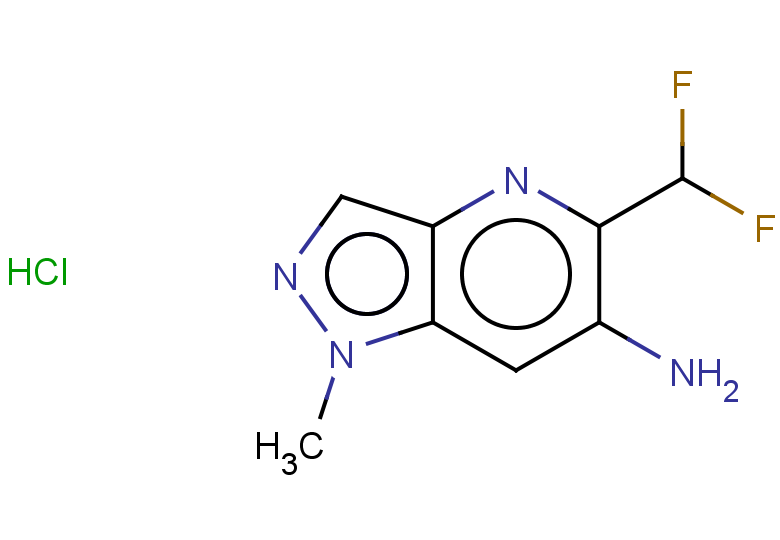5-(difluoromethyl)-1-methyl-1H-pyrazolo[4,3-b]pyridin-6-amine hydrochloride
