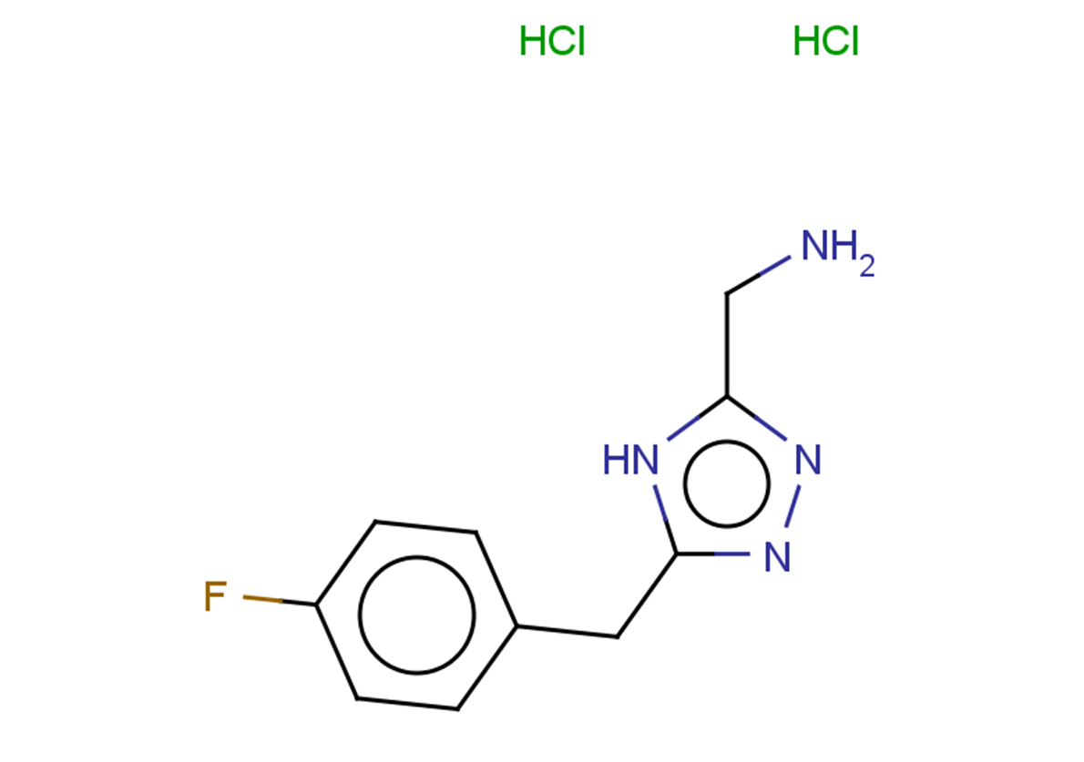 {5-[(4-fluorophenyl)methyl]-4H-1,2,4-triazol-3-yl}methanamine dihydrochloride