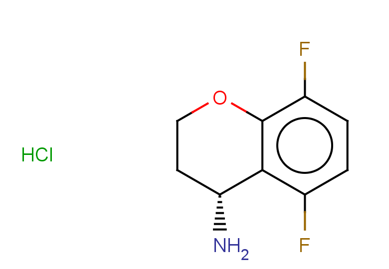 (4R)-5,8-difluoro-3,4-dihydro-2H-1-benzopyran-4-amine hydrochloride