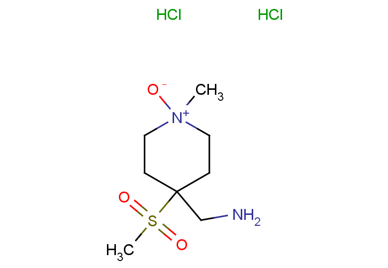 4-(aminomethyl)-4-methanesulfonyl-1-methylpiperidin-1-ium-1-olate dihydrochloride
