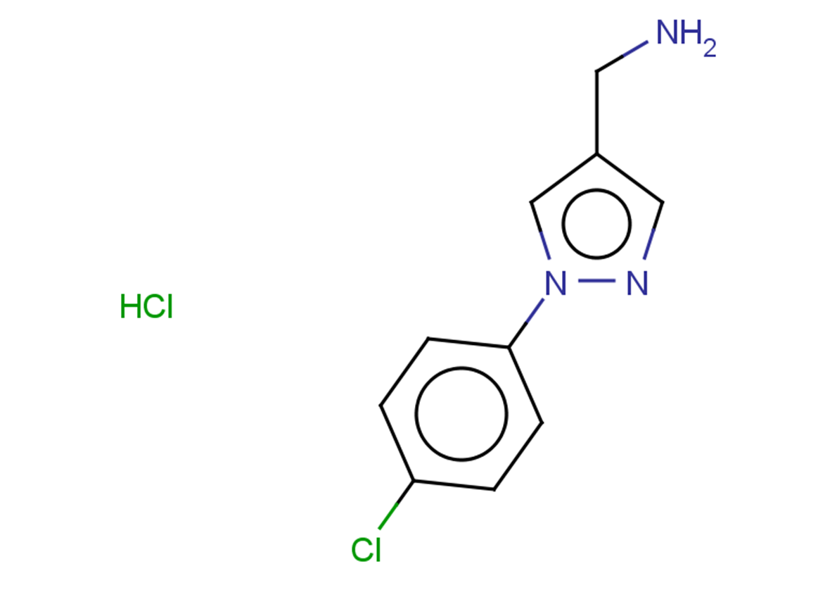 [1-(4-chlorophenyl)-1H-pyrazol-4-yl]methanamine hydrochloride