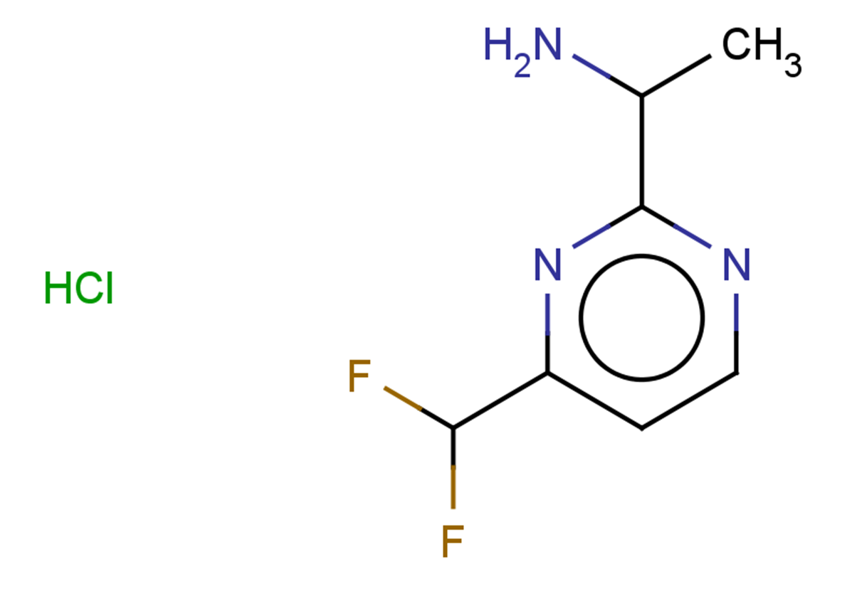 1-[4-(difluoromethyl)pyrimidin-2-yl]ethan-1-amine hydrochloride