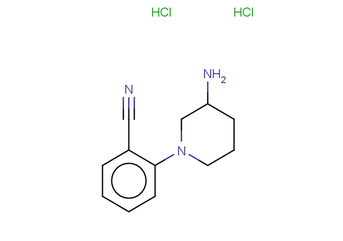 2-(3-aminopiperidin-1-yl)benzonitrile dihydrochloride