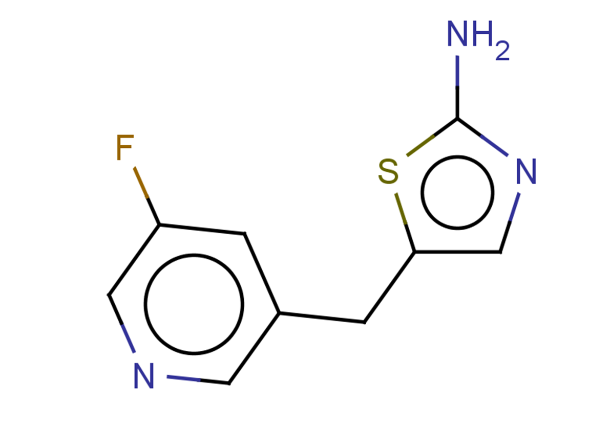 5-[(5-fluoropyridin-3-yl)methyl]-1,3-thiazol-2-amine
