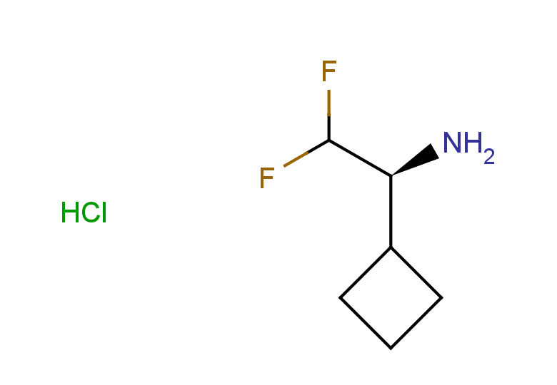 (1S)-1-cyclobutyl-2,2-difluoroethan-1-amine hydrochloride