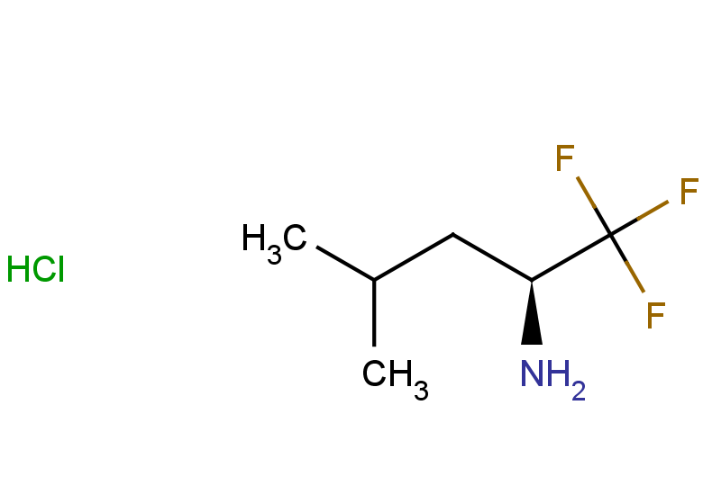 (2S)-1,1,1-trifluoro-4-methylpentan-2-amine hydrochloride