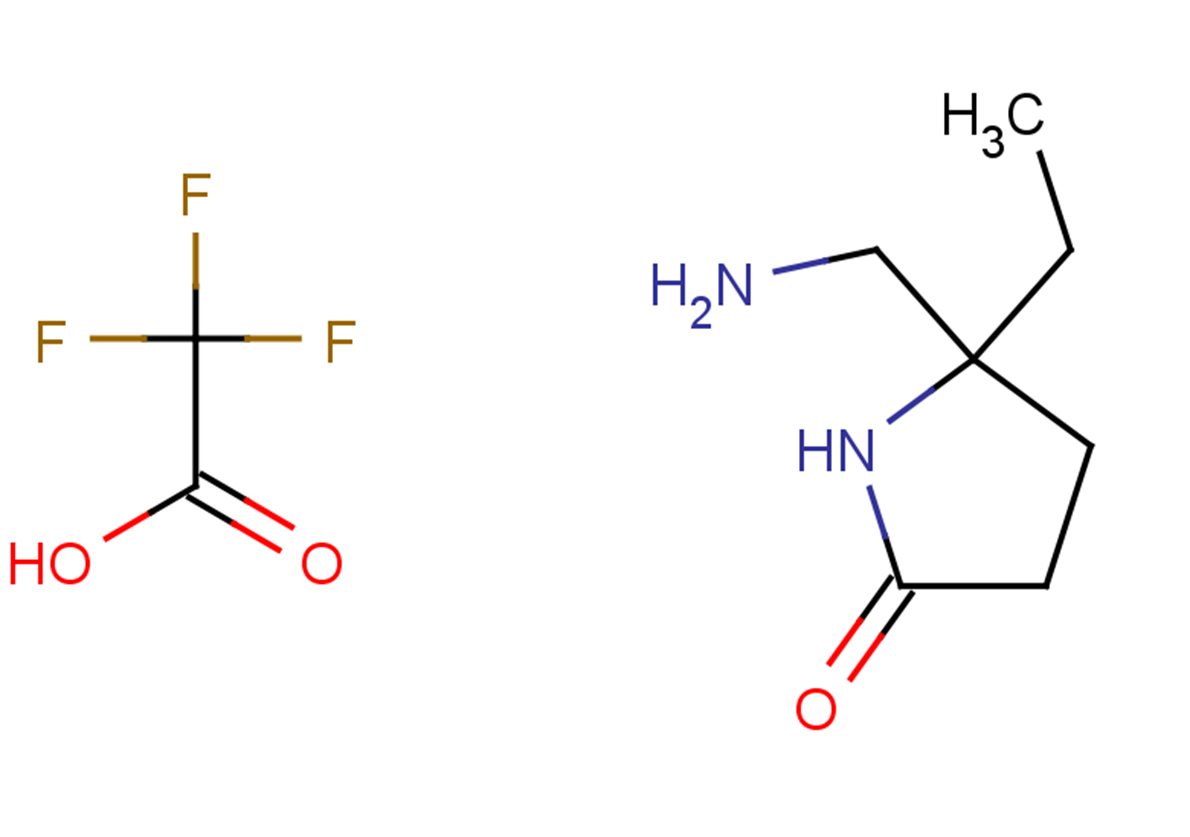 5-(aminomethyl)-5-ethylpyrrolidin-2-one, trifluoroacetic acid