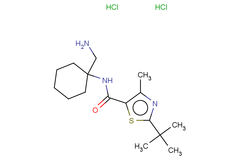 N-[1-(aminomethyl)cyclohexyl]-2-tert-butyl-4-methyl-1,3-thiazole-5-carboxamide dihydrochloride