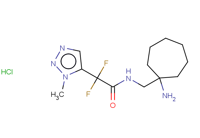N-[(1-aminocycloheptyl)methyl]-2,2-difluoro-2-(1-methyl-1H-1,2,3-triazol-5-yl)acetamide hydrochloride