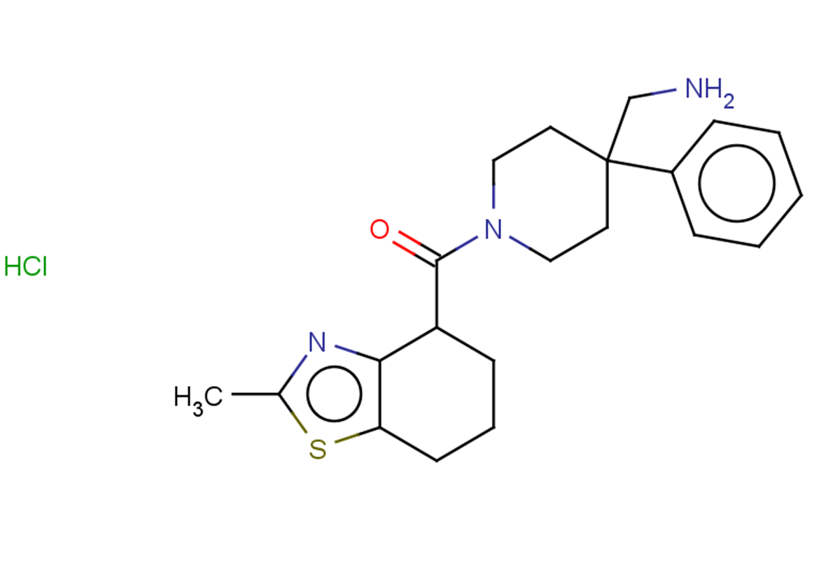 1-[1-(2-methyl-4,5,6,7-tetrahydro-1,3-benzothiazole-4-carbonyl)-4-phenylpiperidin-4-yl]methanamine hydrochloride