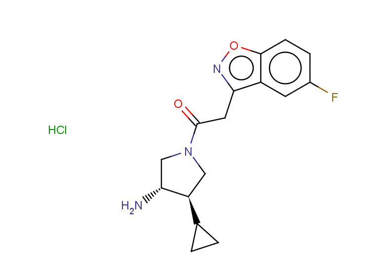 rac-1-[(3R,4S)-3-amino-4-cyclopropylpyrrolidin-1-yl]-2-(5-fluoro-1,2-benzoxazol-3-yl)ethan-1-one hydrochloride