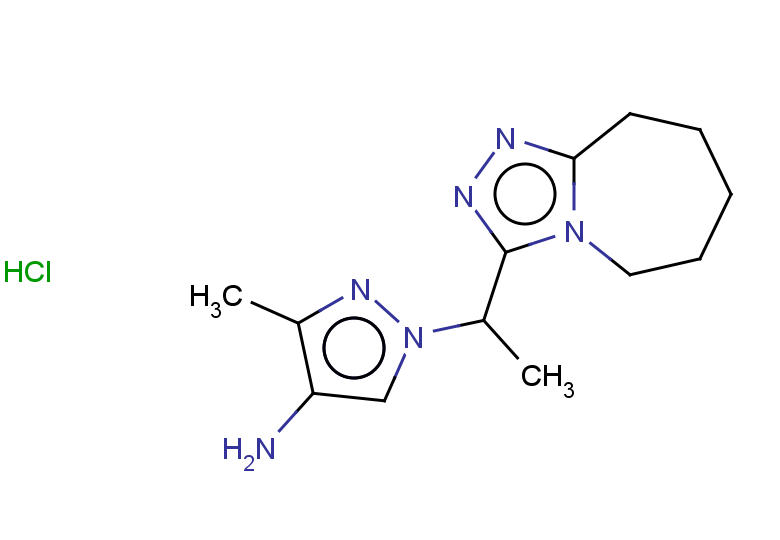 3-methyl-1-(1-{5H,6H,7H,8H,9H-[1,2,4]triazolo[4,3-a]azepin-3-yl}ethyl)-1H-pyrazol-4-amine hydrochloride