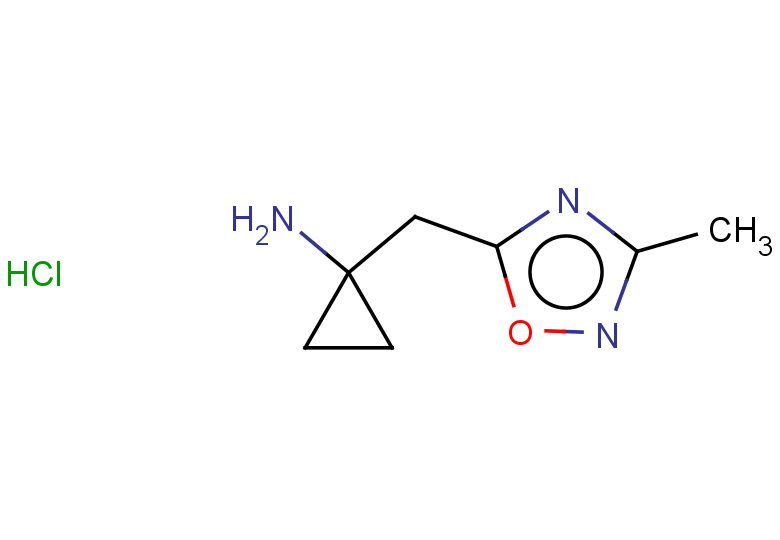 1-[(3-methyl-1,2,4-oxadiazol-5-yl)methyl]cyclopropan-1-amine hydrochloride
