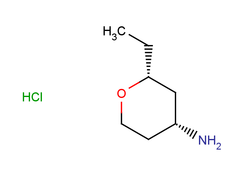 rac-(2R,4R)-2-ethyloxan-4-amine hydrochloride, cis