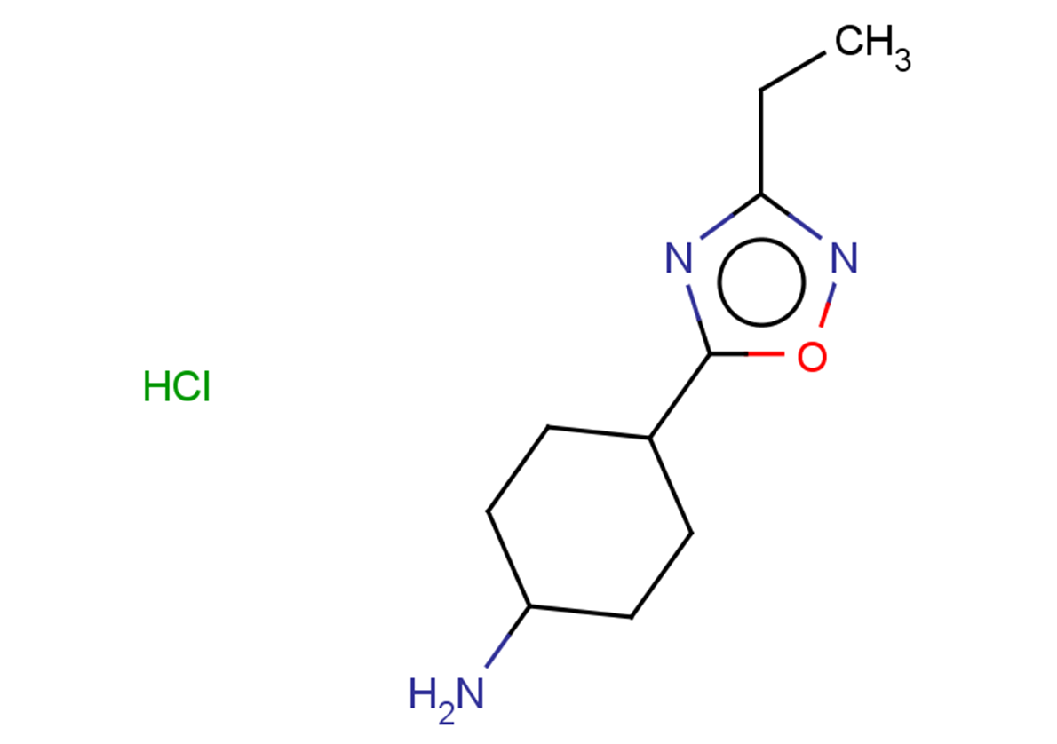 4-(3-ethyl-1,2,4-oxadiazol-5-yl)cyclohexan-1-amine hydrochloride, Mixture of diastereomers