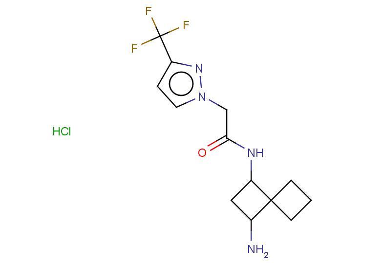 N-{3-aminospiro[3.3]heptan-1-yl}-2-[3-(trifluoromethyl)-1H-pyrazol-1-yl]acetamide hydrochloride