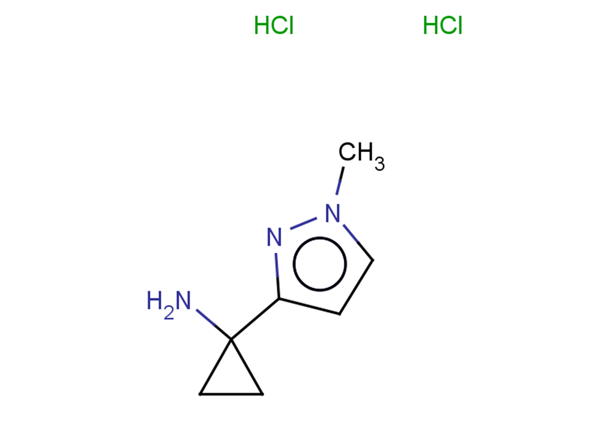 1-(1-methyl-1H-pyrazol-3-yl)cyclopropan-1-amine dihydrochloride