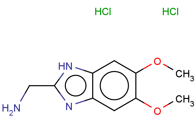 (5,6-dimethoxy-1H-1,3-benzodiazol-2-yl)methanamine dihydrochloride