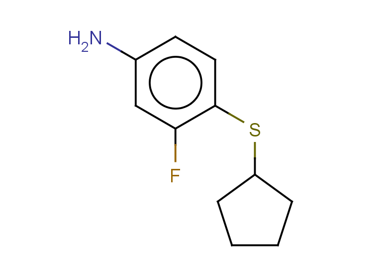 4-(cyclopentylsulfanyl)-3-fluoroaniline