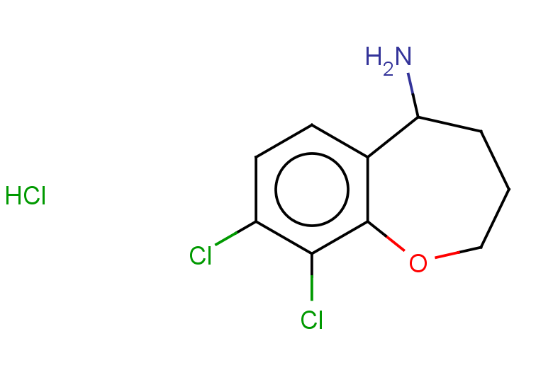 8,9-dichloro-2,3,4,5-tetrahydro-1-benzoxepin-5-amine hydrochloride